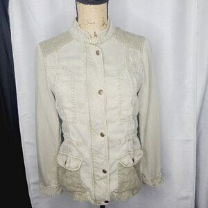 Max Jeans Military Tencil Khaki Green Casual Jacket